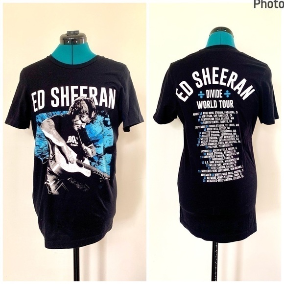 Ed Shereen Divide World Tour t-shirt pop music concert band tee r&b rock Small - Picture 1 of 9
